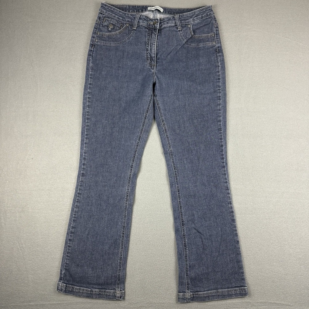 Lee Riders Women's‎ Mid Rise Boot Cut Blue Denim Jeans Size 12M
